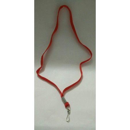 CORDON PORTAGAFETE JUVI PLANO NYLON ROJO 75237