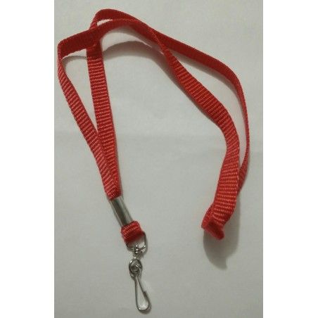 CORDON PORTAGAFETE JUVI PLANO NYLON ROJO 75237