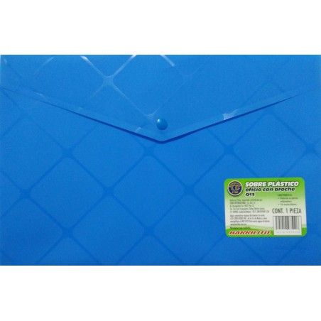 SOBRE PROTECTOR C/BROCHE BARRILITO Q13 OFICIO 122346