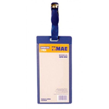 PORTA GAFETE PLASTICO MAE GFS-10VB SOLIDO VERT. 5.5X9 75246