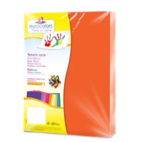 BOND COLS. NEON EUROCOLORS CARTA NARANJA NEON INDIVIDUAL