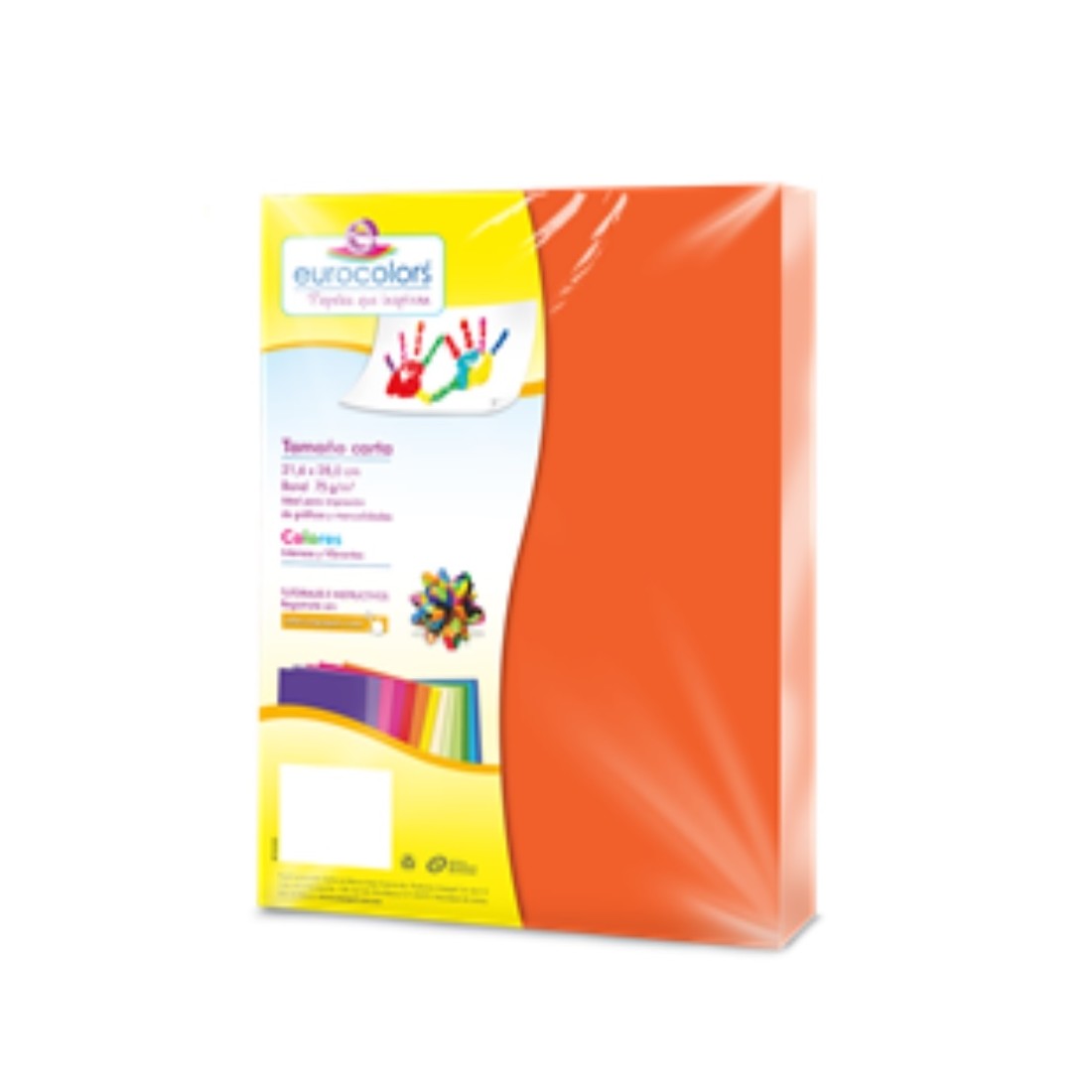 BOND COLS. NEON EUROCOLORS CARTA NARANJA NEON INDIVIDUAL