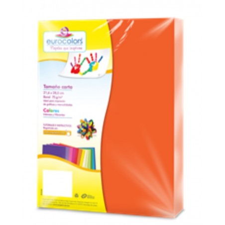 BOND COLS. NEON EUROCOLORS CARTA NARANJA NEON INDIVIDUAL