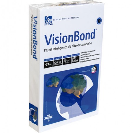 BOND BLANCO VISION 21.5X34 OFICIO 75GMS BCO.97% 26004