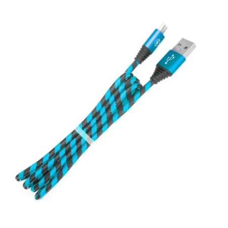 CABLE MICRO USB 1.5M AGUJETA PUNTA METALICA VARIOS COLORES