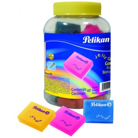 BORRADOR 1 PIEZA COLORES PELIKAN JELLY-GOM 47011