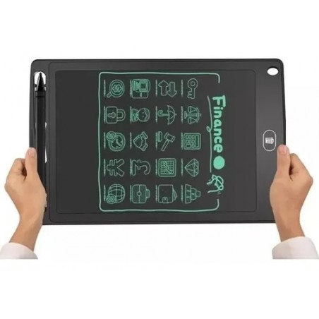 PIZARRON MAGICO LCD 8.5'' COLOR NEGRO PARA DIBUJAR ESCRIBIR PLUMA