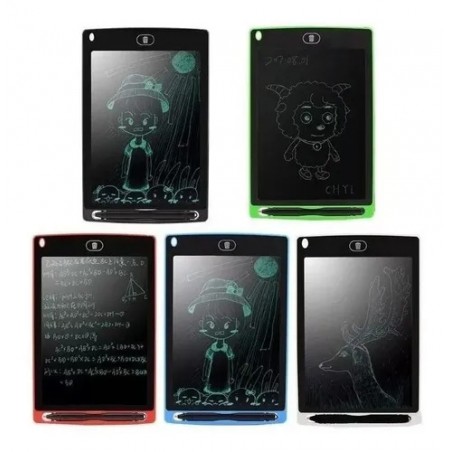 PIZARRON MAGICO LCD 8.5'' COLOR NEGRO PARA DIBUJAR ESCRIBIR PLUMA