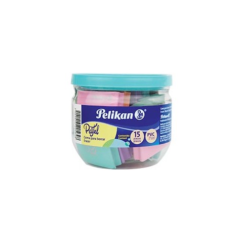 BORRADOR PELIKAN 06140319 ERASER COLS.PASTEL  47094