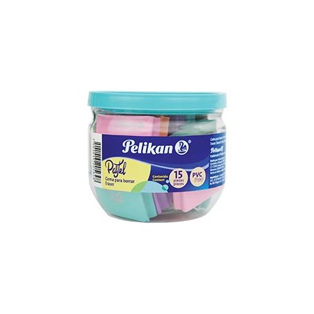 BORRADOR PELIKAN 06140319 ERASER COLS.PASTEL  47094