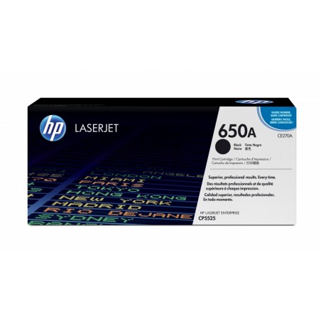 CARTUCHO DE TONER NEGRO CE270A PARA 13,500 IMPRESIONES