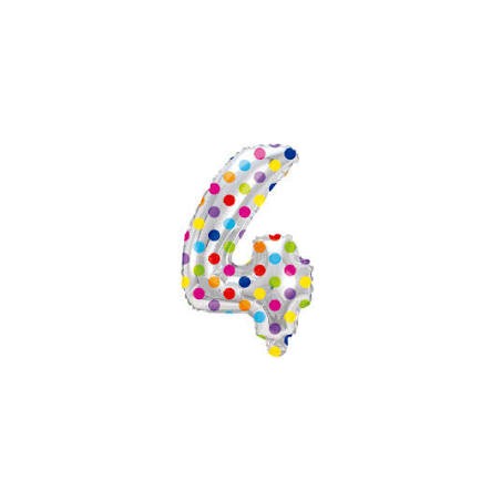 Globo Número Con Puntos 41cm 1pz 8432-4 FM