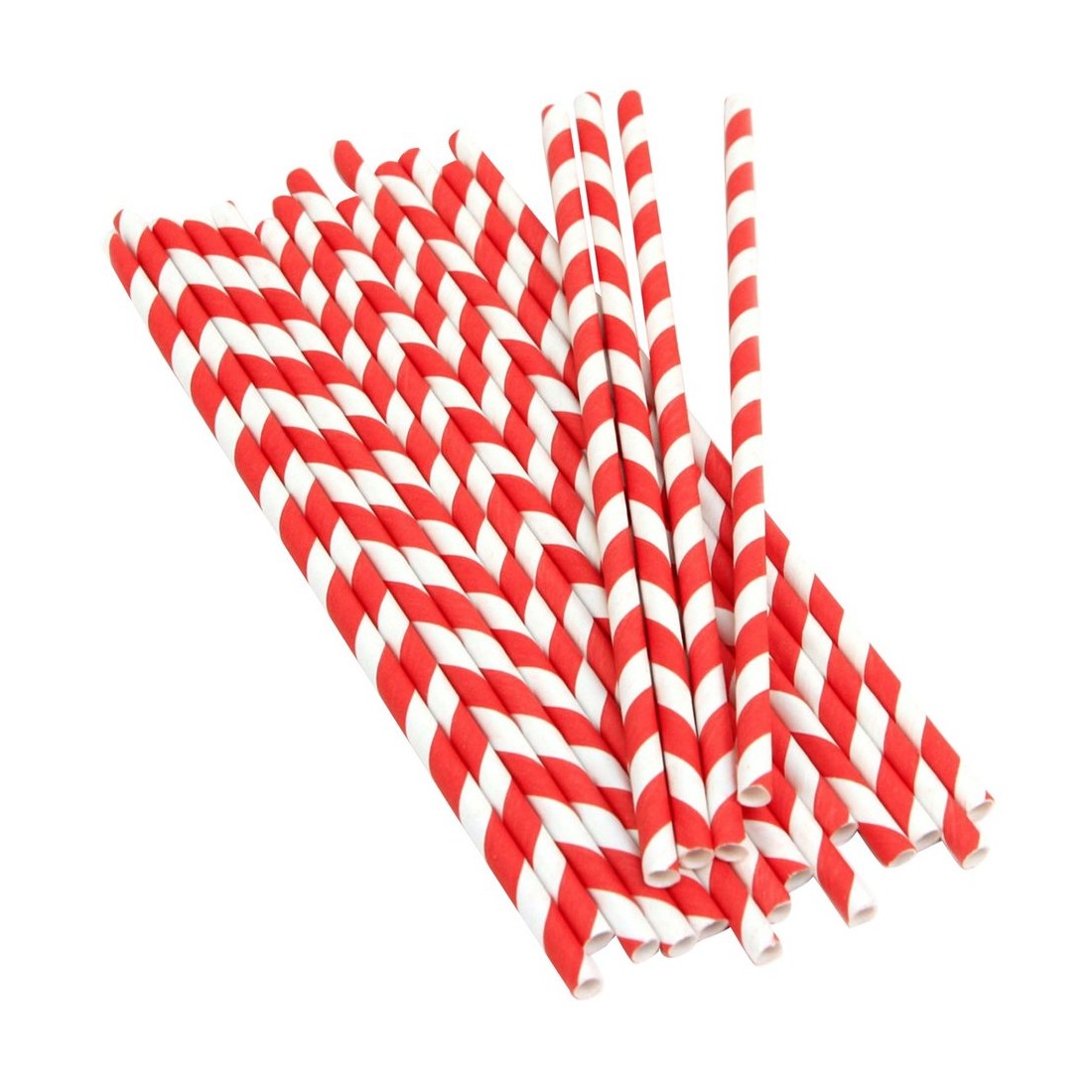 POPOTES DE PAPEL ROJO PAQ C/12 137778