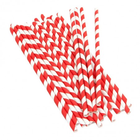 POPOTES DE PAPEL ROJO PAQ C/12 137778