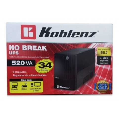 NOBREAK KOBLENZ 5216 R 520VA/240W 6 CONT(3/3)(00-4241-00-6)