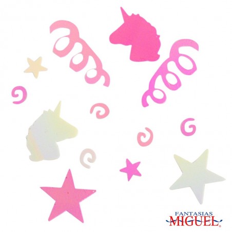 LENTEJUELA FIGURA SURTIDA UNICORNIO B/50G FM 3809