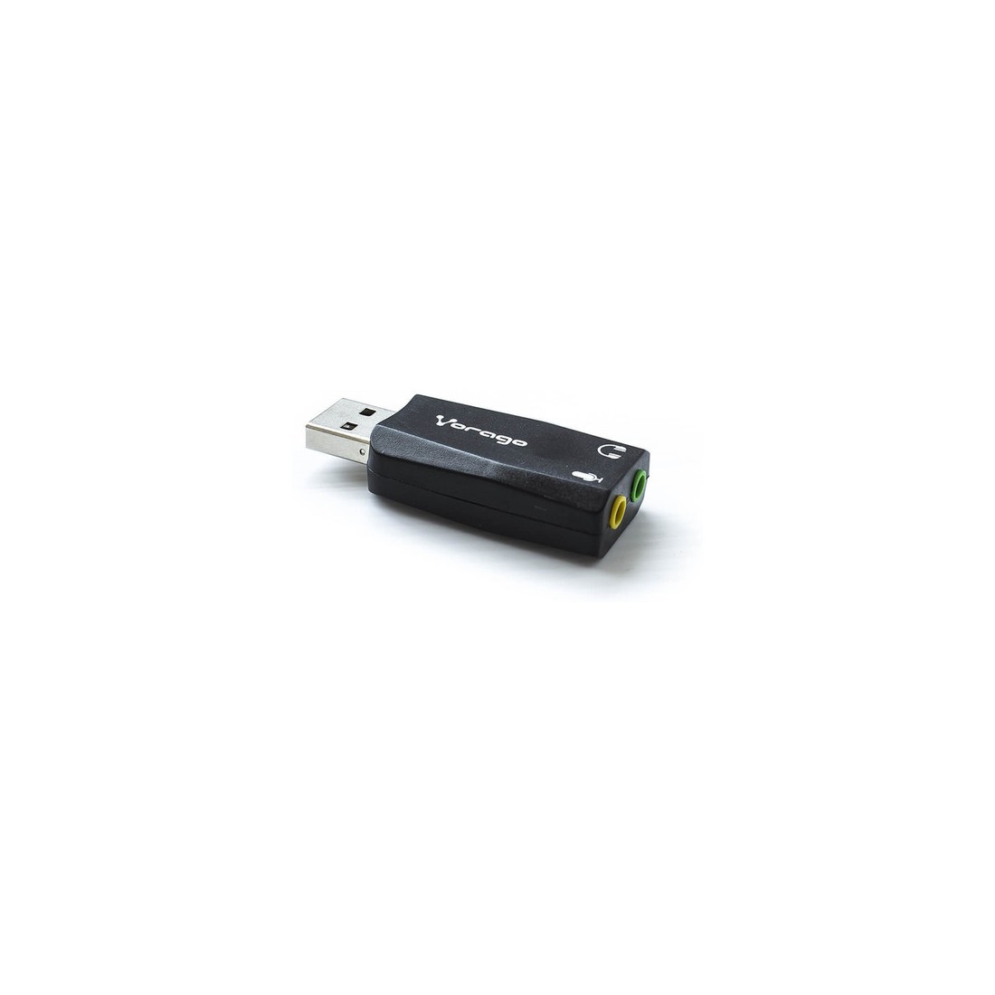 ADAPTADOR VORAGO ADP-201 USB-AUDIO 3.5MM 5.1 MICROFONO
