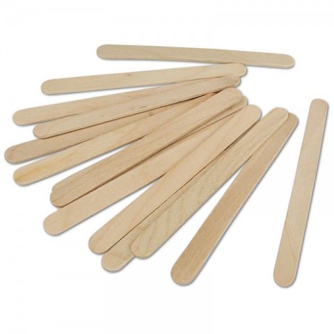 BOLSA DE PALITOS DE MADERA PLANOS W001 8MM X 11CM NATRUAL 109550