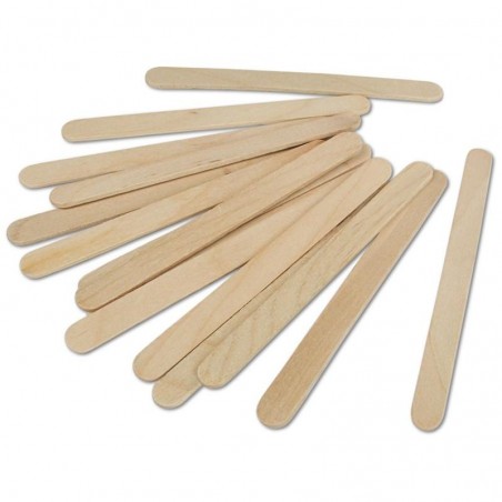 BOLSA DE PALITOS DE MADERA PLANOS W001 8MM X 11CM NATRUAL 109550