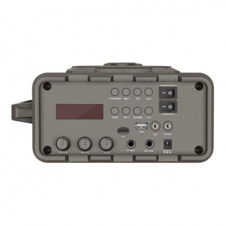 AMPLIFICADOR DE 350 WPMPO BT C/BAT RECAR Y LUZ LED AMP-022BT