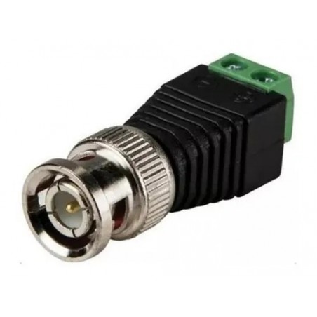 CONECTOR BNC MACHO VIDEO BALUN CCTV