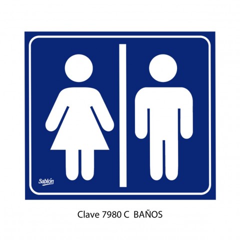 LETRERO BAÑO HOMBRE/MUJERES