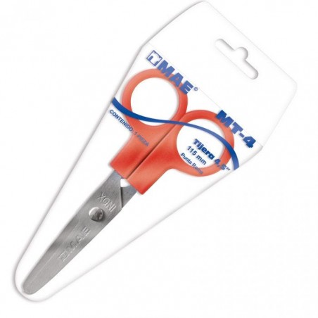 TIJERAS MAE ESCOLARES 4'' ACERO INOX 49628