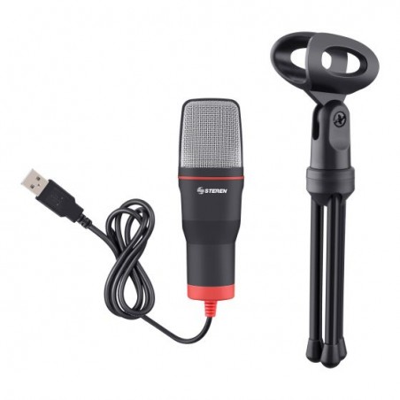 MICROFONO USB DE CONDENSADOR PARA PC STEREN MIC-550
