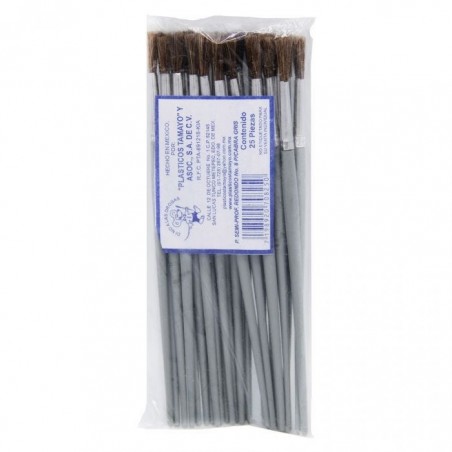 PINCEL SEMIPRO 1 PIEZA TAMAÑO 8 GRIS MANGO DE PLASTICO 19307