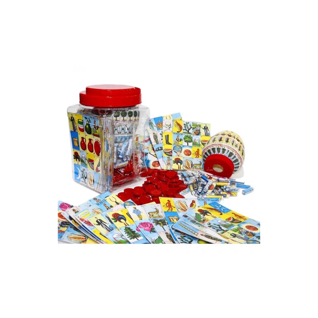 LOTERIA COMPLETA KIT 18 TAB./FICHAS BAR. Y TOMB 58182