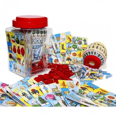 LOTERIA COMPLETA KIT 18 TAB./FICHAS BAR. Y TOMB 58182