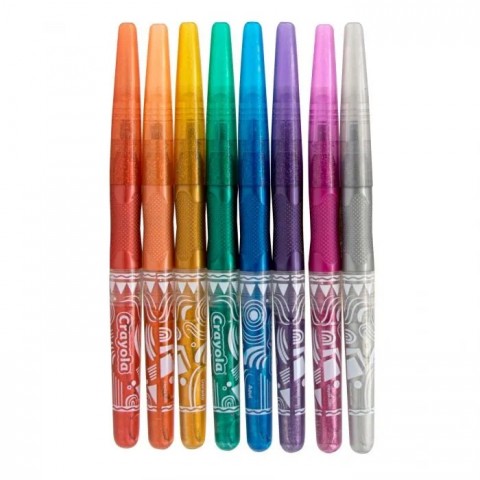 ESRUCHE PLUMONES CRAYOLA C/8 TINTA BRILLANTE 17394