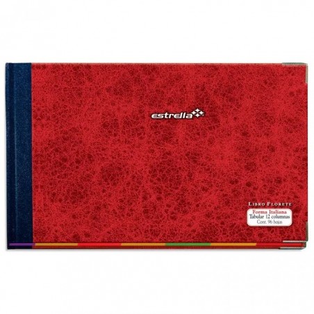LIBRO FLORETE ESTRELLA 0125 TABULAR 12 COLUMNAS 96 H. 063426