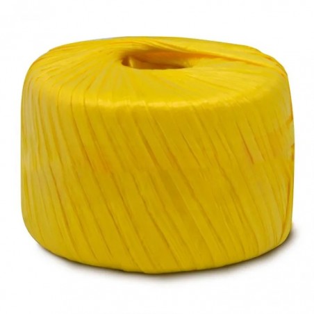 RAFIA V. COLORES 178 MTS APROX P/MANUALIDADES AMARILLO FUERTE 45905