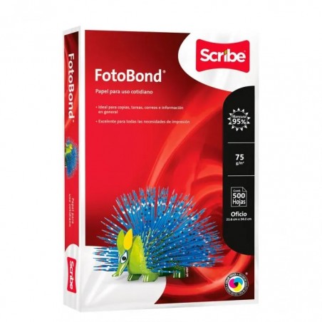 BOND BLANCO 21.5 X 34 OFICIO C/500 75 GMS. BCO.95% 03205