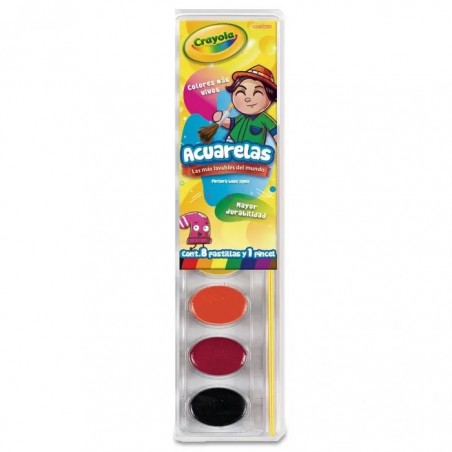 ACUARELA C/8 CRAYOLA 53-0509 LAVABLE ESTUCHE 47913