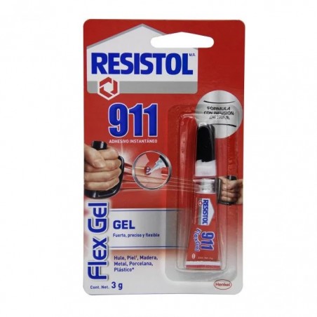 PEGAMENTO INSTANTANEO RESISTOL 911 SUPER GEL 3GM 54019