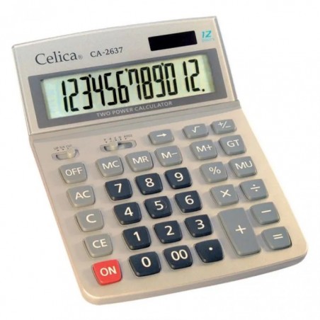 CALCULADORA DE ESCRITORIO CELICA CA2637 SOL/BAT 12DIG 56152