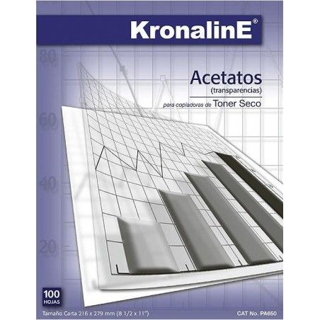 ACETATO P/FILMINAS KRONALINE PA650 CARTA PIEZA  12702