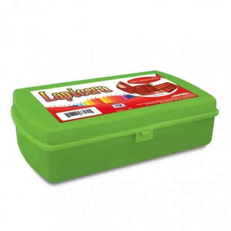 ESTUCHE P/LAPIZ ESCOLAR JANEL C/PLANILLAS VERDE LIMON 139906