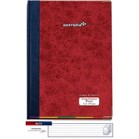 LIBRO FLORETE ESTRELLA 0108 MAYOR 3 MANOS 144HJS 063414
