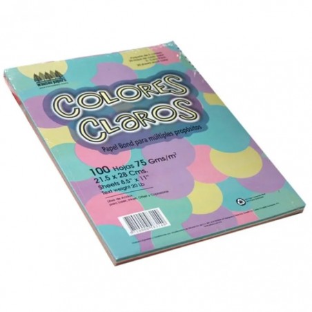 COLORES PASTEL EXACT 21.5 X 28 C/100 5COL. 75GM 33224