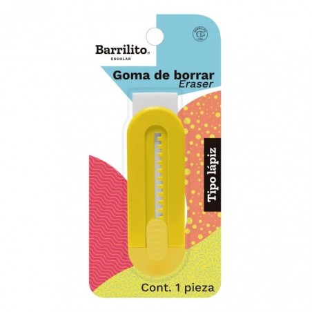 BORRADOR TIPO LAPIZ BARRILITO BL/1 GOMA CUADRADA 17586