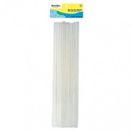 BARRA SILICON GRUESA BARRILITO BS1120N 11MMX20CM C/10 29767