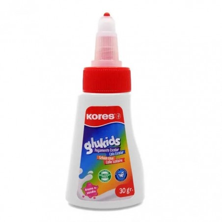 PEGAMENTO ESCOLAR BLANCO KORES GLUKIDS 30GR 89364