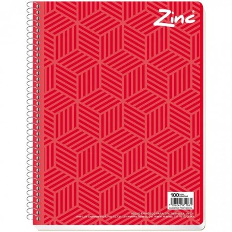 CUADERNO PROF. ESP.CON.SR SCRIBE ZINC 5MM 100 H 193453