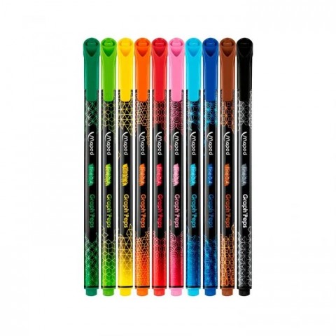 MARCADOR P/ROTULAR MAPED 749050 0.4 MM GRAPHPEPS C/10 62968
