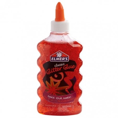 PEGAMENTO ESCOLAR ELMERS ROJO GLITTER 177ML 147311