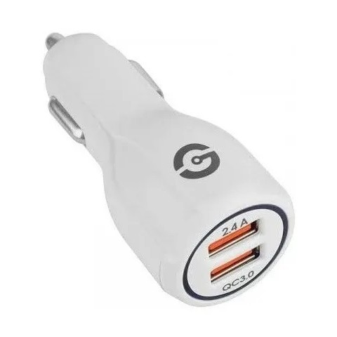 20W CARGADOR P/COCHE GETTTECH GCC-2U22-01 JUNO 2 P. USB CGA RAP