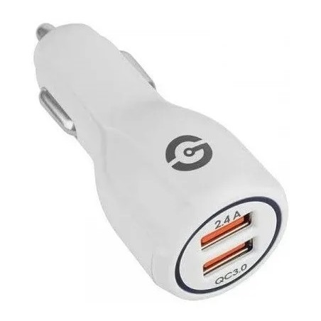 20W CARGADOR P/COCHE GETTTECH GCC-2U22-01 JUNO 2 P. USB CGA RAP
